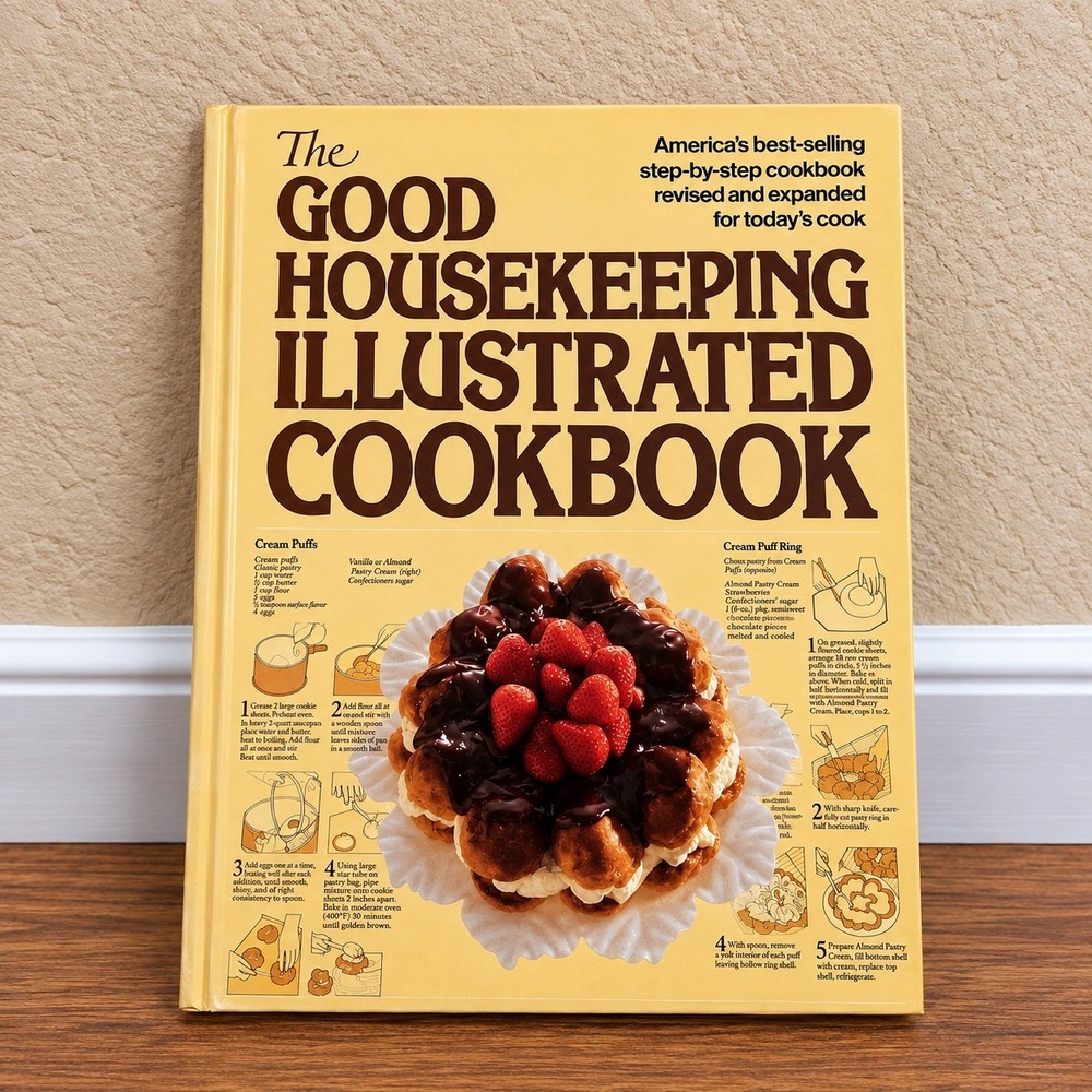 VTG 1989 Good Housekeeping Illustrated Cookbook Hardcover Recipes Desserts Meat